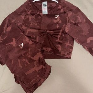 gymshark adapt camo seamless set